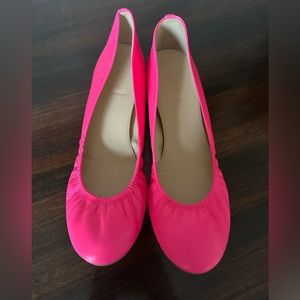 J crew got pink flats